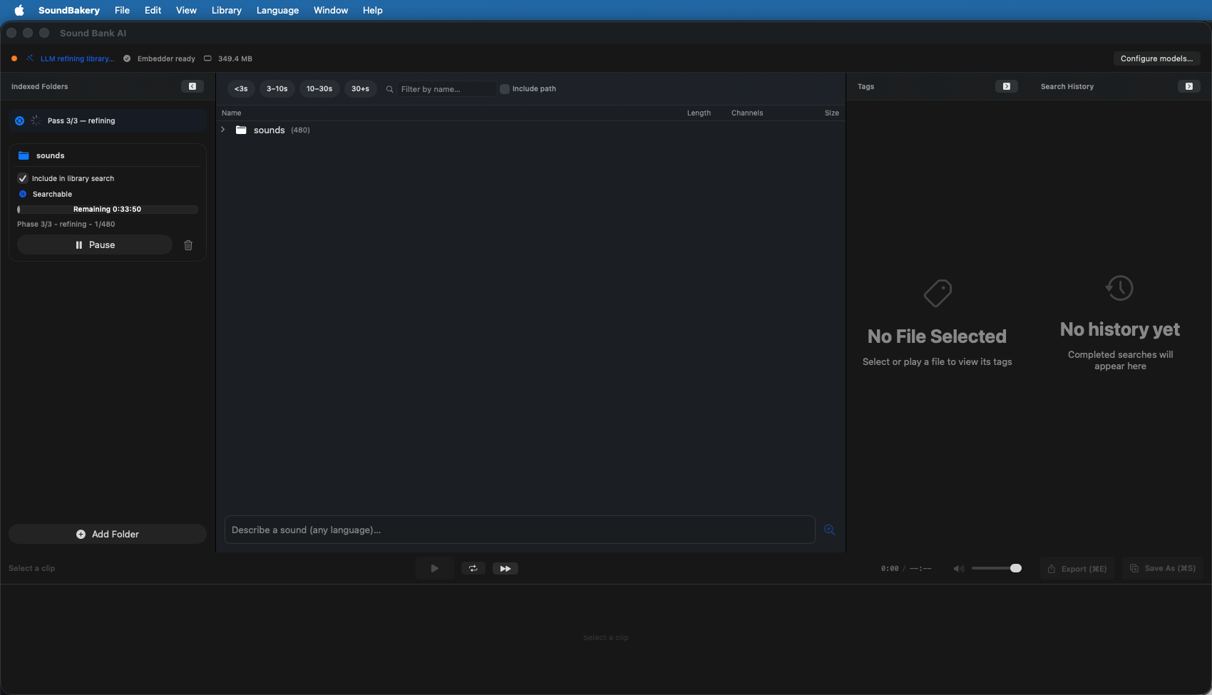 Indexing refinement phase