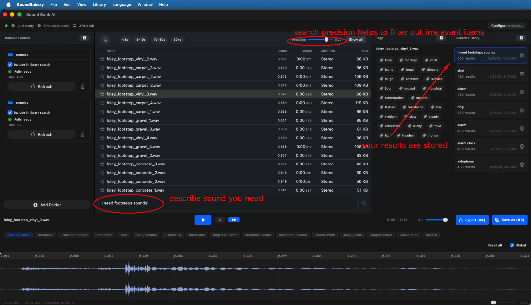 Chat semantic search